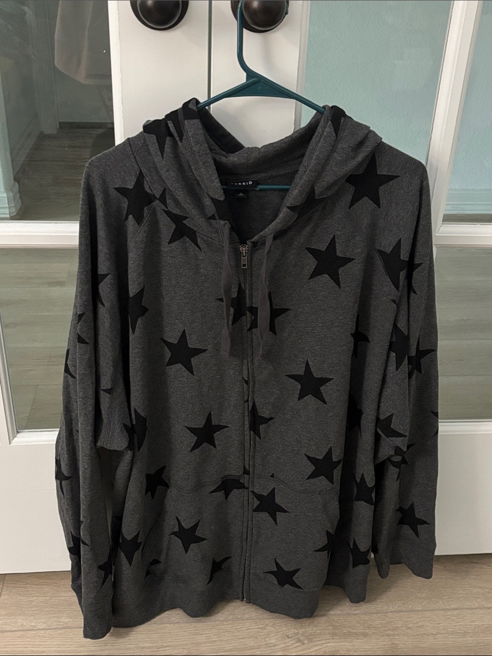 torrid Dark Charcoal Gray Zip Hoodie